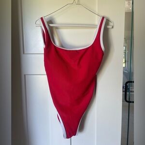 Red Lain Snow Swimsuit